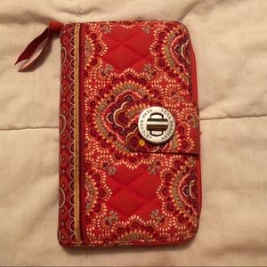 Vera Bradley Turnlock Wallet in Paprika